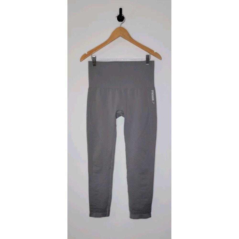 Gymshark Energy Seamless Leggings Size Large Gray 23" Inseam